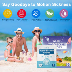 WLTHO motion patches behind-ear application demonstrates quick discreet relief while commuting.