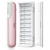 WLU Dermaplaning Tool pink front view for gentle at-home exfoliation and peach fuzz removal.