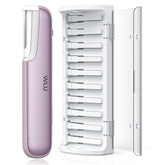 WLU Dermaplaning Tool purple front view for exfoliation and peach fuzz removal.