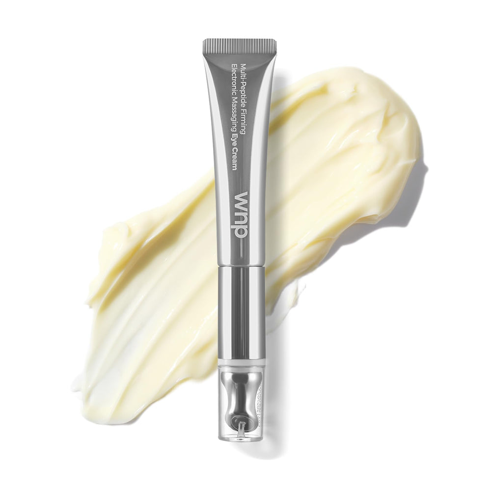 WNP Eye Cream bottle packaging shows sleek design for easy daily use and hydration.