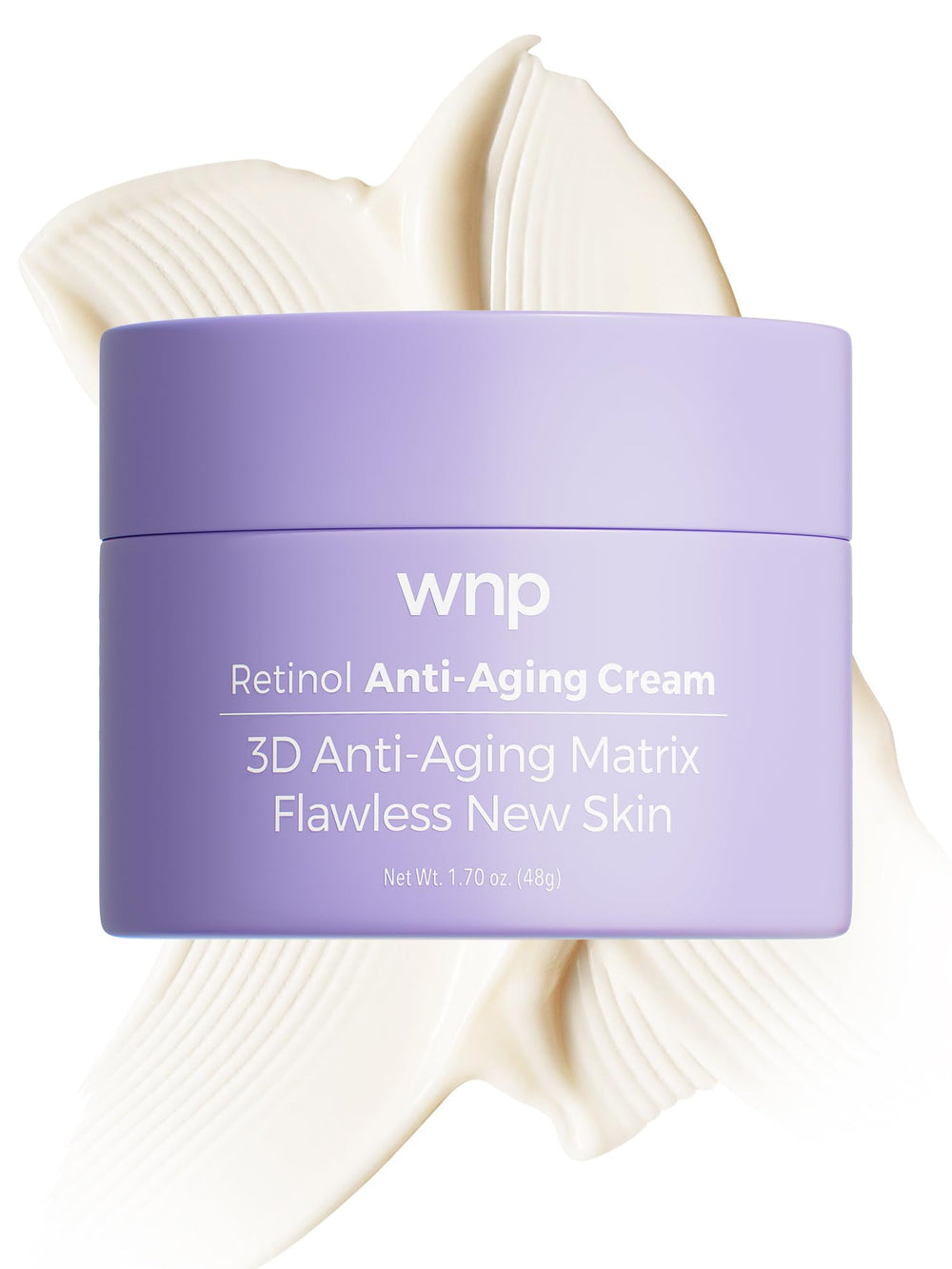 WNP Gentle Retinol Cream bottle closeup for a gentle night-time routine