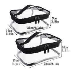 Wobe clear makeup bag medium size ideal for carry-on organization