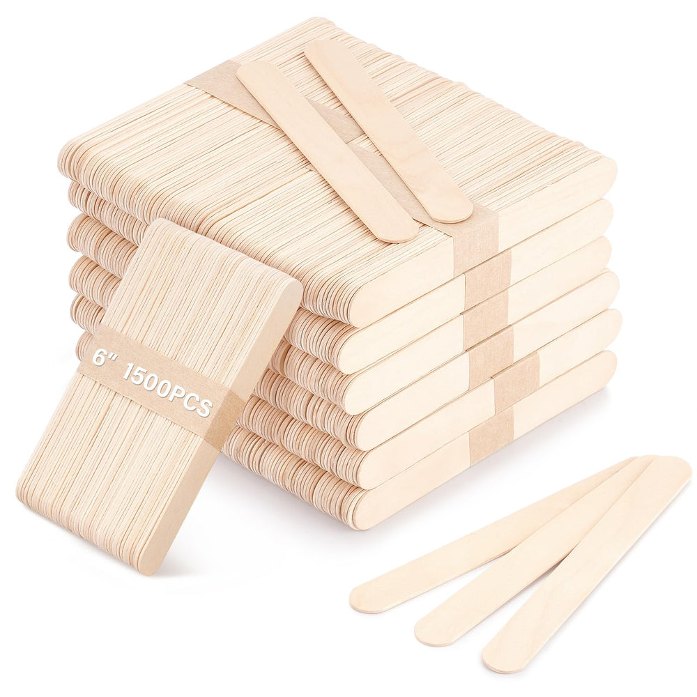 WoBiogHo wooden wax sticks bulk pack for salon and home waxing