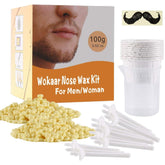 Wokaar Nose Wax Kit product shot showing complete set for convenient at-home waxing.
