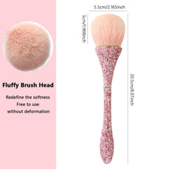 WOKOTO elegant diamond-handled nail dust brush adds style to your manicure routine.