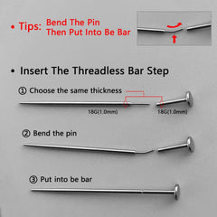 WOLAYI 18G curved taper shown for comfortable threading