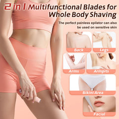 WOLLEA bikini trimmer hypoallergenic blades for comfortable bikini-area trims.