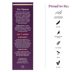 Womaness Eye Opener Bakuchiol blend brightens and firms without irritation.