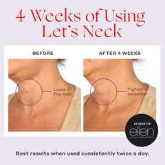 Womaness Let's Neck packaging conveys premium, safe formulation