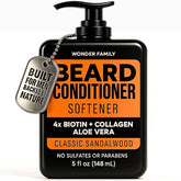 WONDER FAMILY Biotin Beard Conditioner with aloe vera hydrates coarse hair for easier detangling