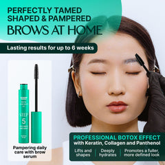 WONDER FAMILY Brow Lamination Kit lift lotion demonstrates salon-grade lift for fuller brows