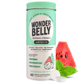 Wonderbelly antacid watermelon mint canister ready for quick heartburn relief on the go.