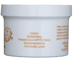 Wool Wax Creme absorption-texture shot demonstrates quick, non-greasy skin feel.