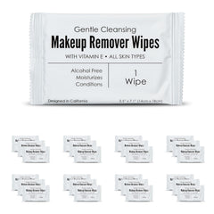 World Amenities makeup wipes packaging highlights hotel guest amenities for travel-ready cleansing