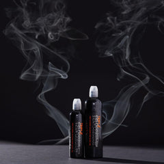 World Famous Tattoo Ink Blackout Ultra-Thin Flow demonstrates smooth saturation for precise shading.