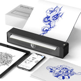 Wormhole Tattoo stencil printer front view showing compact portable design for studio or site use