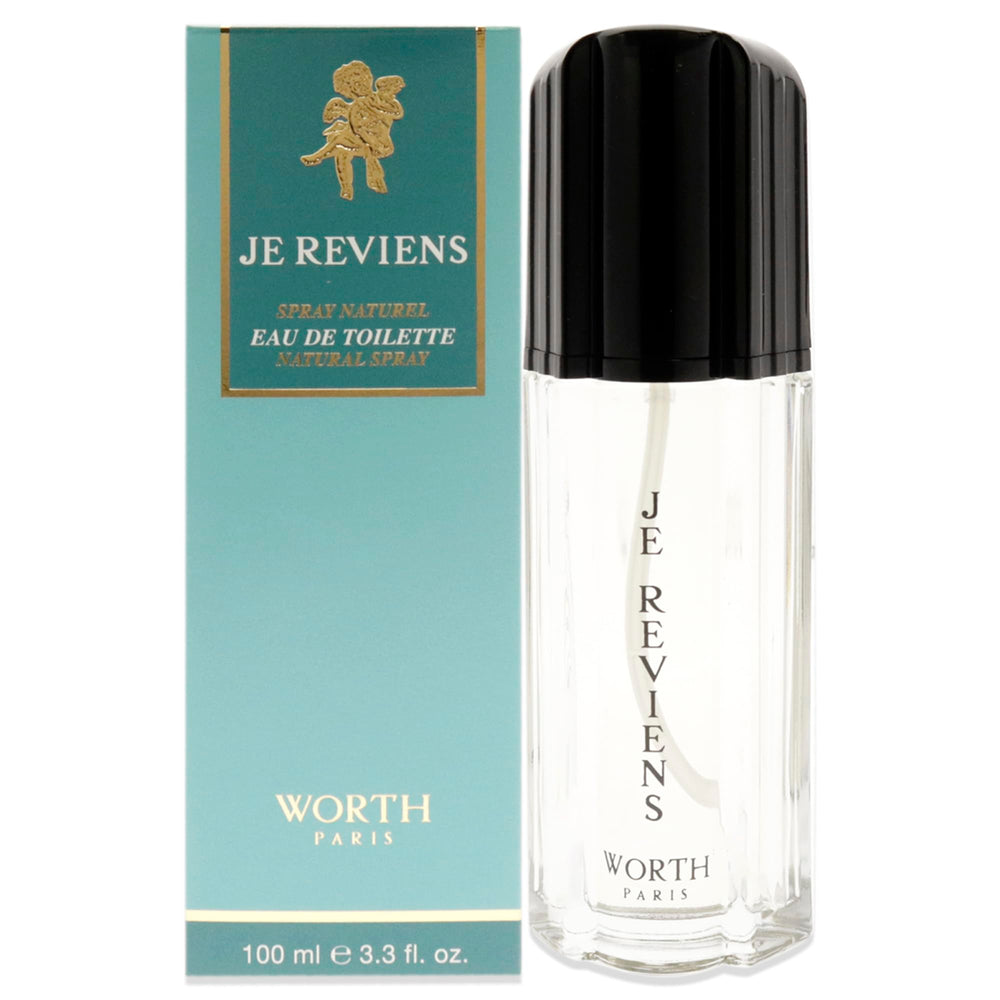 Worth Je Reviens para mujer, botella de 100 ml, aroma envolvente para uso diario.