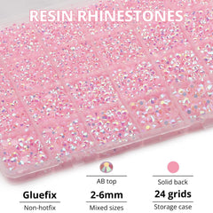 Worthofbest rhinestones 2mm-6mm mixed sizes for versatile costume and accessory embellishments.