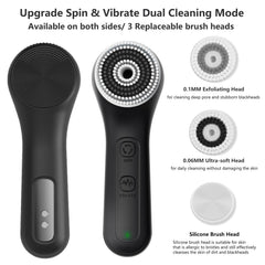WOVAZUS waterproof rechargeable face scrubber suitable for shower use