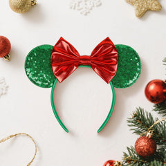 WOVOWOVO headband features sparkling sequins and green accents for party-ready style