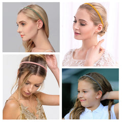 WOVOWOVO colorful plastic headbands collection ideal for coordinating outfits.