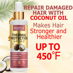WOZUTUNT coconut heat protection spray ingredients show coconut and castor oils for moisture