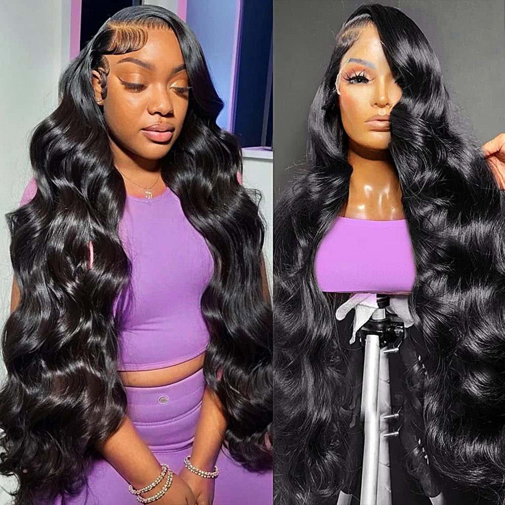 WPRWPR 30-inch lace-front wig shows seamless parting for natural, low-maintenance daily hairstyle.