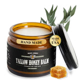 Wrath & Remedy beef tallow 2oz eucalyptus jar close-up for deep hydration