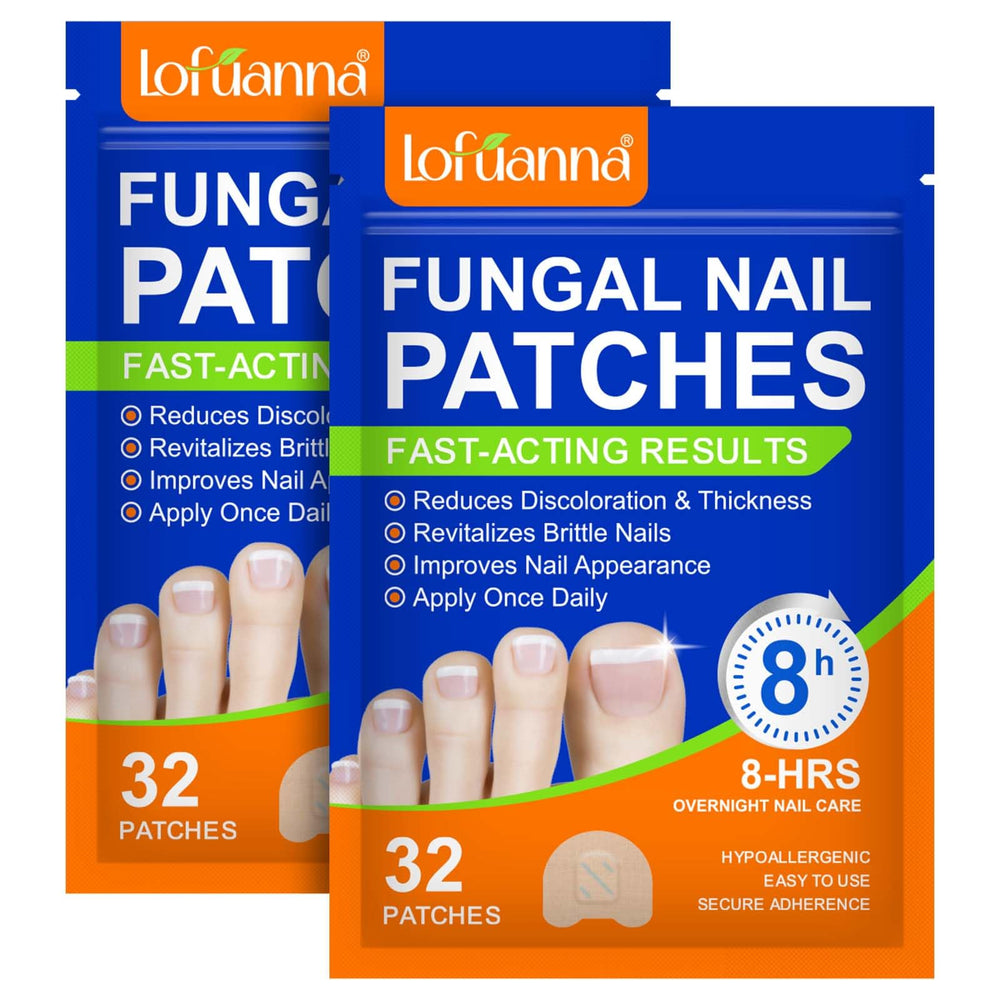 WRFAATGO toenail patches 32-pack on display for convenient at-home repair.