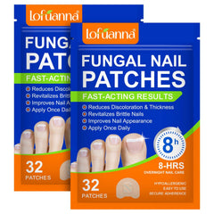 WRFAATGO toenail patches 32-pack on display for convenient at-home repair.