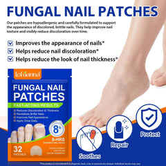 WRFAATGO toenail patches close-up delivering moisture to the nail plate.