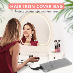 WRORUNER 13.8x5.5 inch bag sized to fit flat irons and curling irons