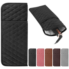 WRORUNER heat-resistant hair tools bag front view for safe travel