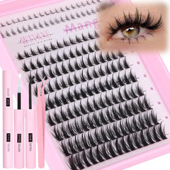 WTVANE anime lash clusters kit package shot for at-home, salon-like results
