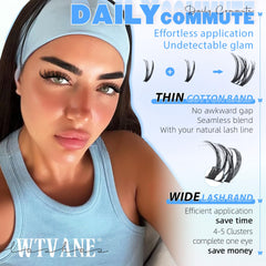 WTVANE Flora Lash Clusters deliver doll-eye effect with voluminous definition and natural feel.
