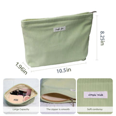 Wudygirl travel makeup bag inner canvas layer showing sturdy base for protection