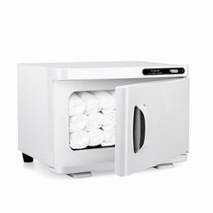 Wuissvnb towel warmer cabinet front view for compact spa or salon use