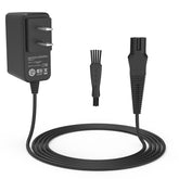 WUKUR Braun shaver charger closeup showing sturdy 12V output for reliable power