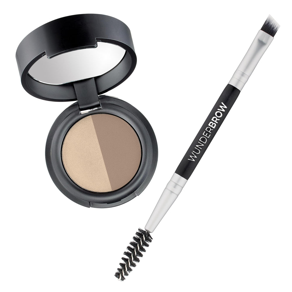 WUNDERBROW soft brow define powder duo compact for natural daily brows