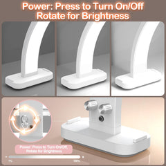 WurodBiza nail lamp with phone holder for tutorials and multitasking.