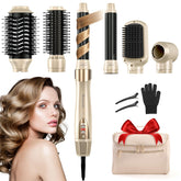Wuven 6-in-1 hair-dryer-brush front view for fast, versatile styling at home.