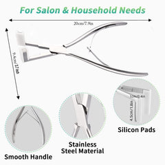 The WXFHTDA Silvery Set hair clips keep sections tidy during styling and sealing.