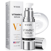 WXMX Super C Serum bottle-pour shows easy application and quick absorption for daily hydration