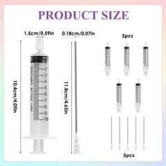 WXS-CHALL flat-tip needles designed for reaching deep into containers.
