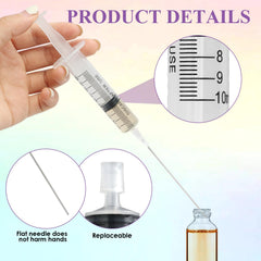 WXS-CHALL ink-filling demo with compatible syringes for pens and printers.