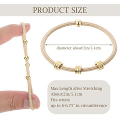 WY LIGHTING LEVEL boho hair tie bracelet serves as chic wrist accessory