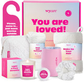 Wycare Gift Box Women fluffy cosmetic bag for stylish on-the-go organization.