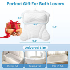 WYGOMES bath pillow 4D air mesh for breathable, quick-dry comfort