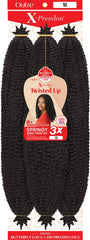 x-pression Outre Twisted Up 3X model wearing 1B protective style.