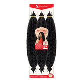 X-pression Twisted Up 3X Afro Twist 24 image shows pre-separated sections for easy crochet installation